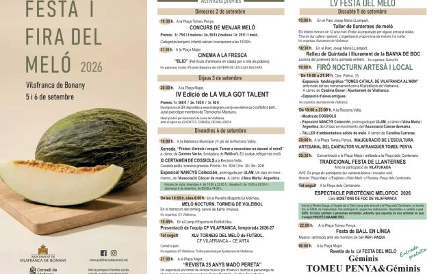 Fiesta y Feria del Melón 2026