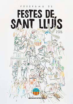 Cartel de Fiestas de Sant Lluís y Sant Lluïset 2026